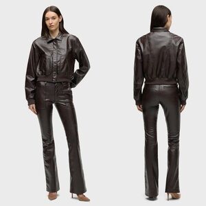 Brand New - Hudson Bomber Jacket & Barbara Vegan Leather Jeans 🤎✨